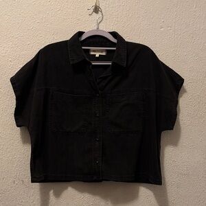 Madewell Black Denim Shirt